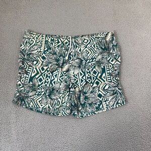 VTG Weeds Swim Trunks Men 2XL Green Floral Tribal Beach Surf Lined